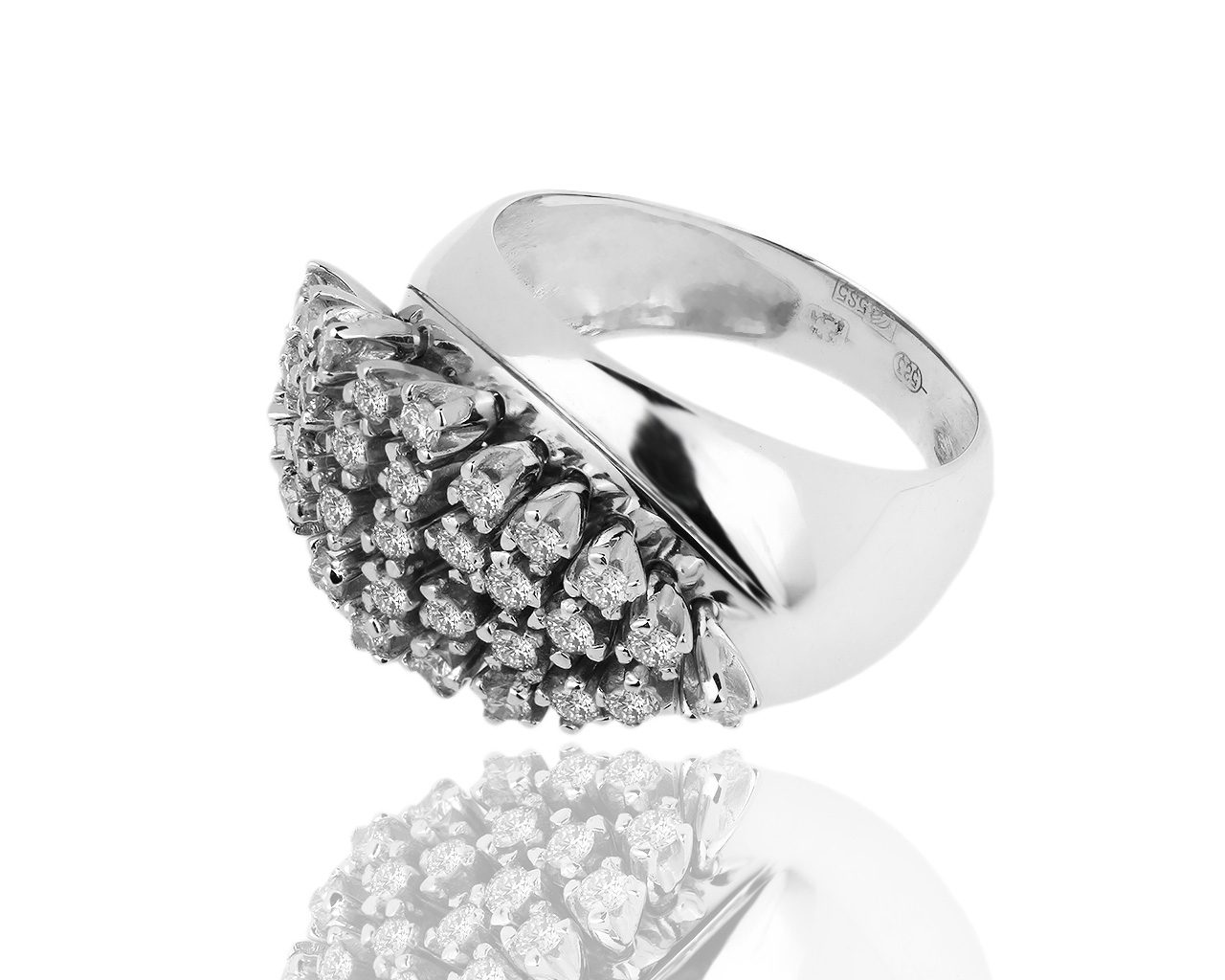 Изумительное золотое кольцо с бриллиантами 0.82ct 020419/5 Изумительное золотое кольцо с бриллиантами 0.82ct 020419/5