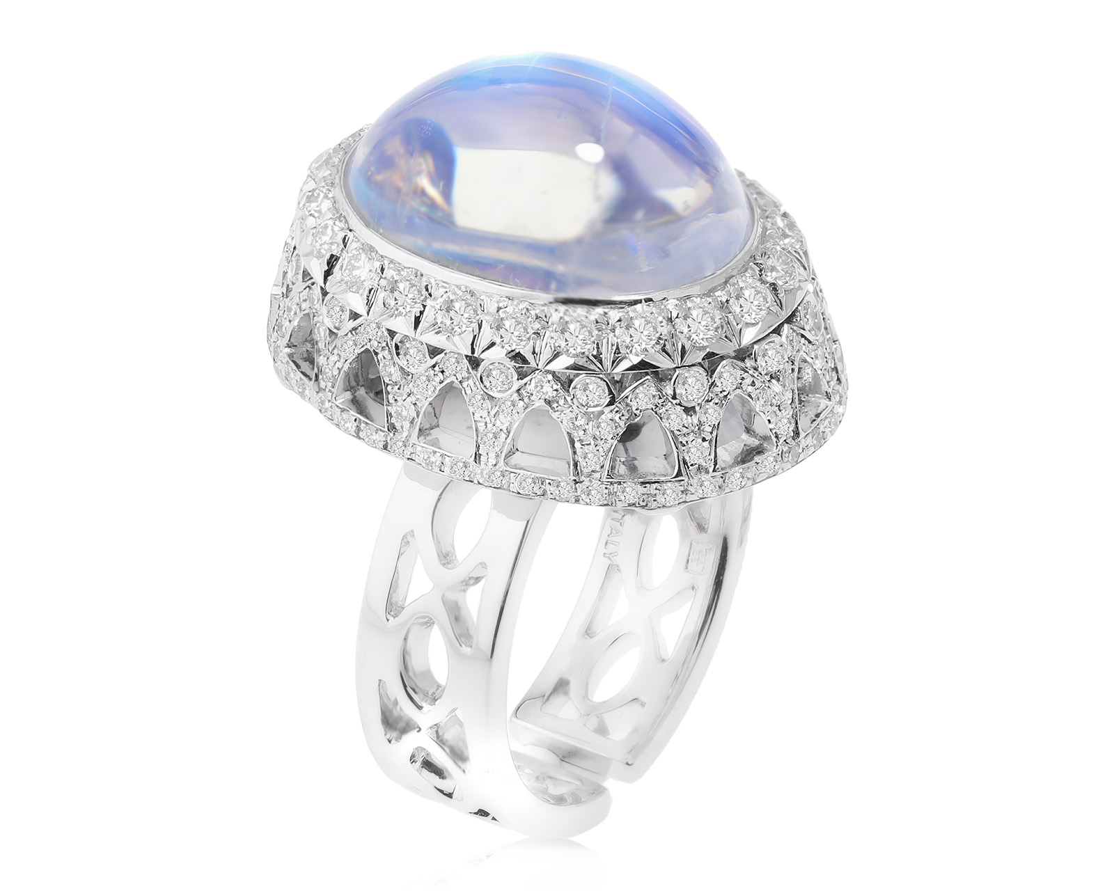 Оригинальное золотое кольцо с лунным камнем 8.70ct Favero 210324/7