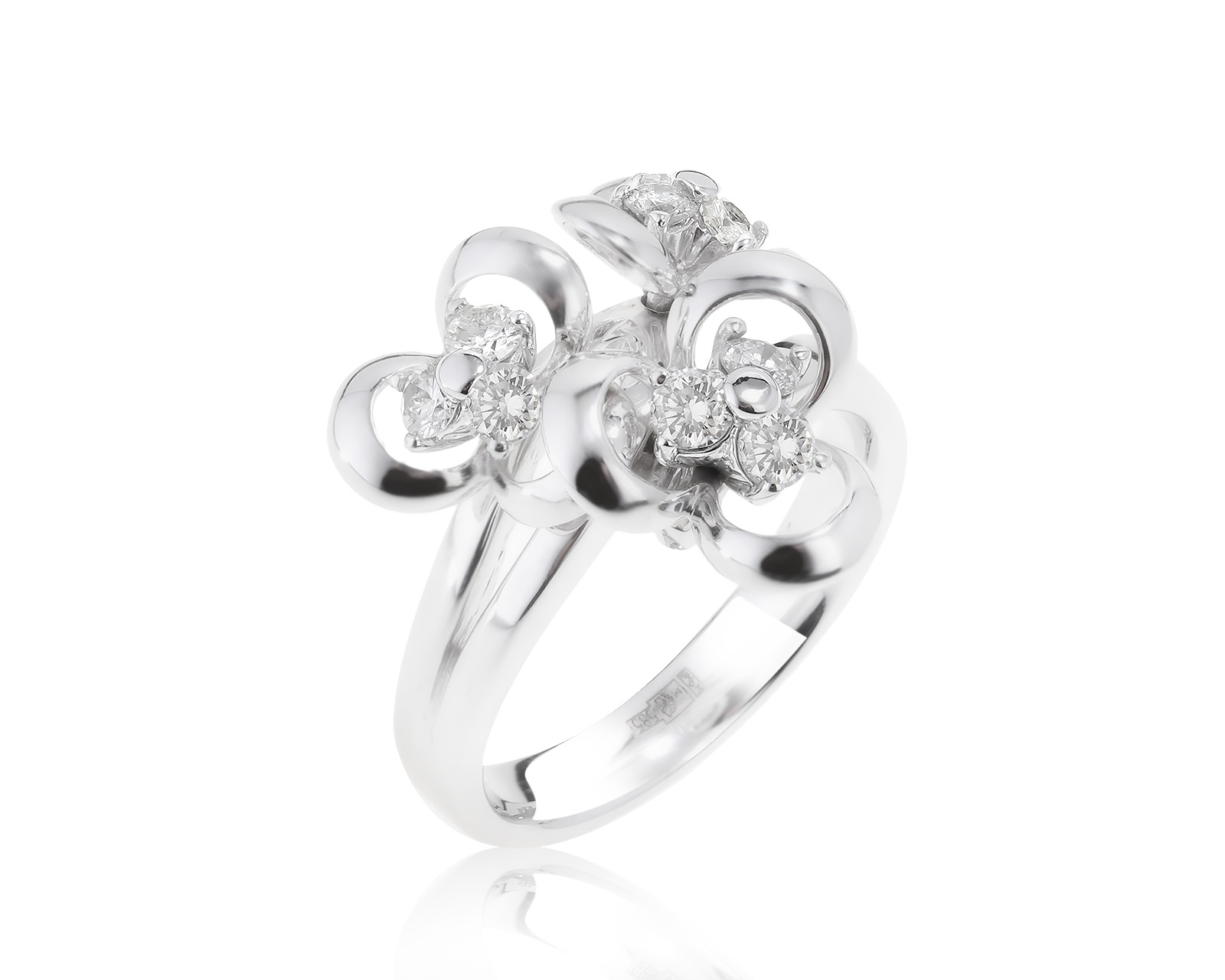 Богатое золотое кольцо с бриллиантами 0.54ct 250522/3 Богатое золотое кольцо с бриллиантами 0.54ct 250522/3