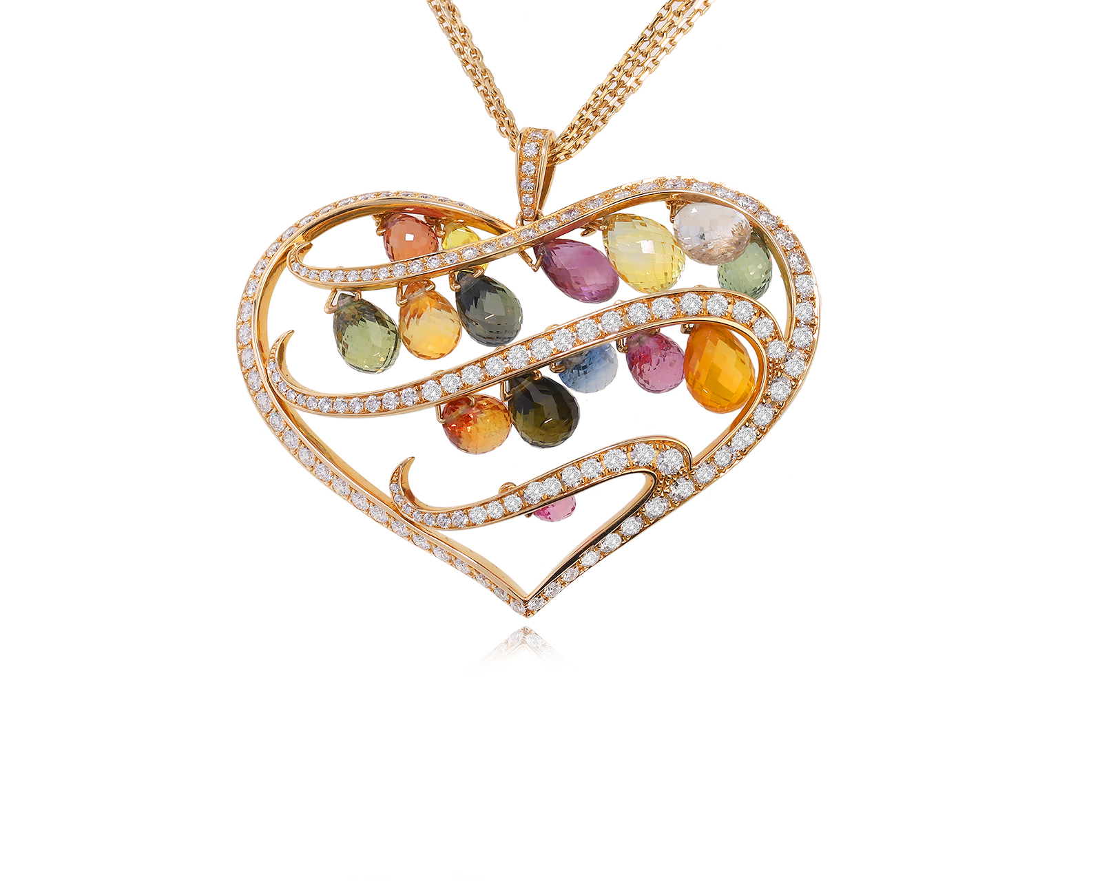 Оригинальное золотое колье Chopard Copacabana 000018/00