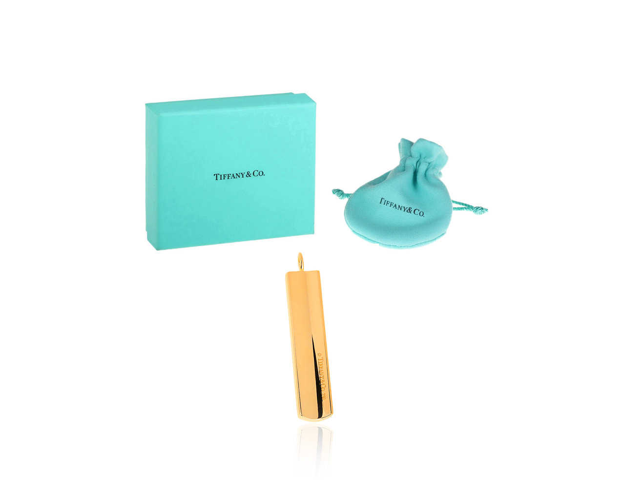 Элегантный золотой кулон Tiffany&Co 1837