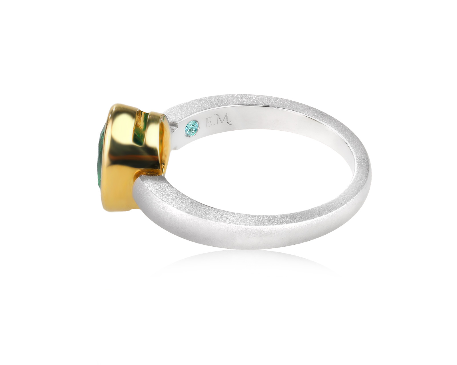 Золотое кольцо с изумрудом Замбия 1.34ct Evgeny Matveev