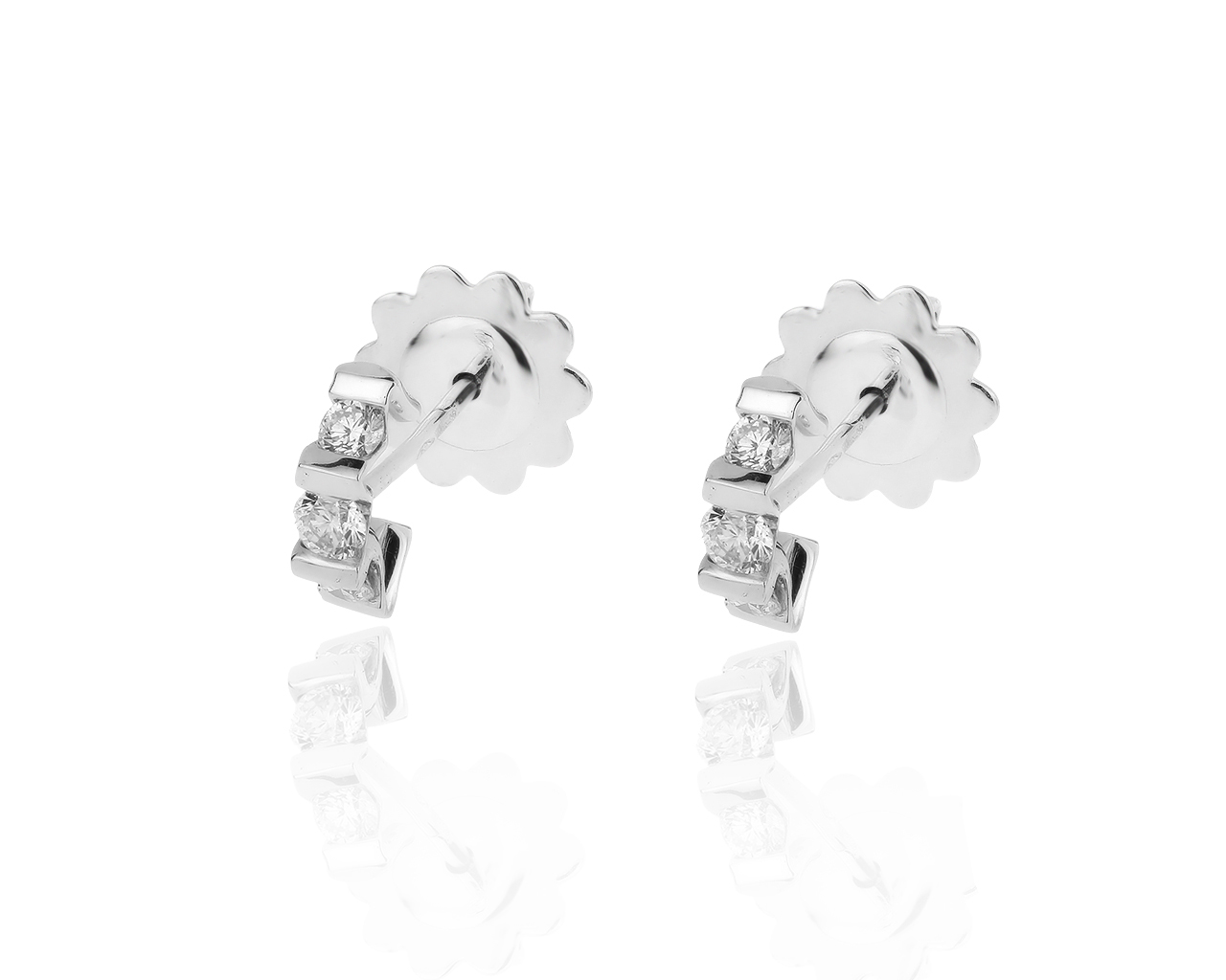 Оригинальные золотые серьги с бриллиантами 0.47ct Luca Carati 301219/3