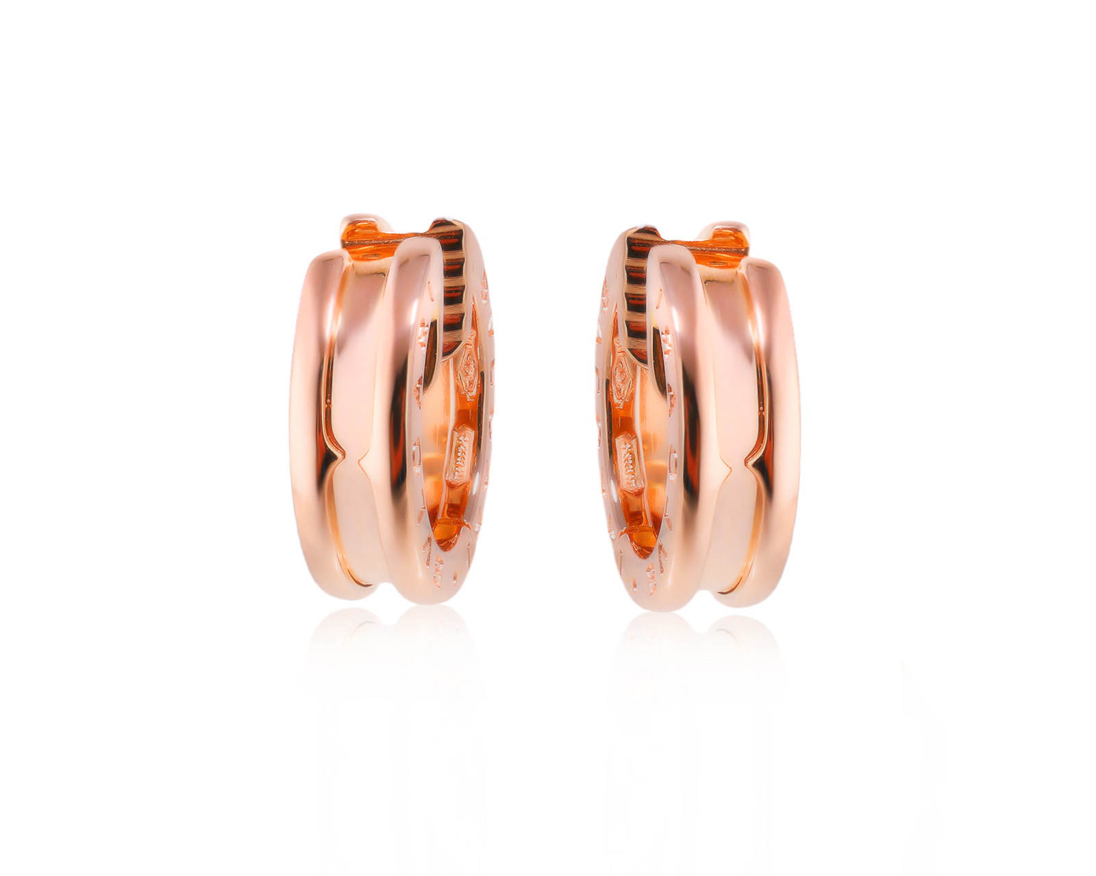 Оригинальные золотые серьги Bvlgari B.Zero1 030326/2