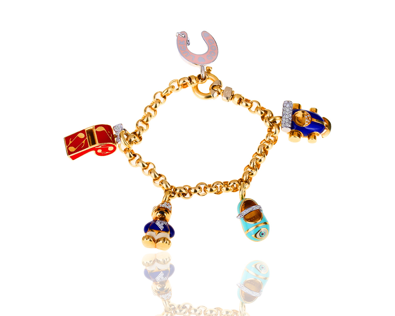 Оригинальный золотой браслет с бриллиантами 0.50ct Aaron Basha 110219/3