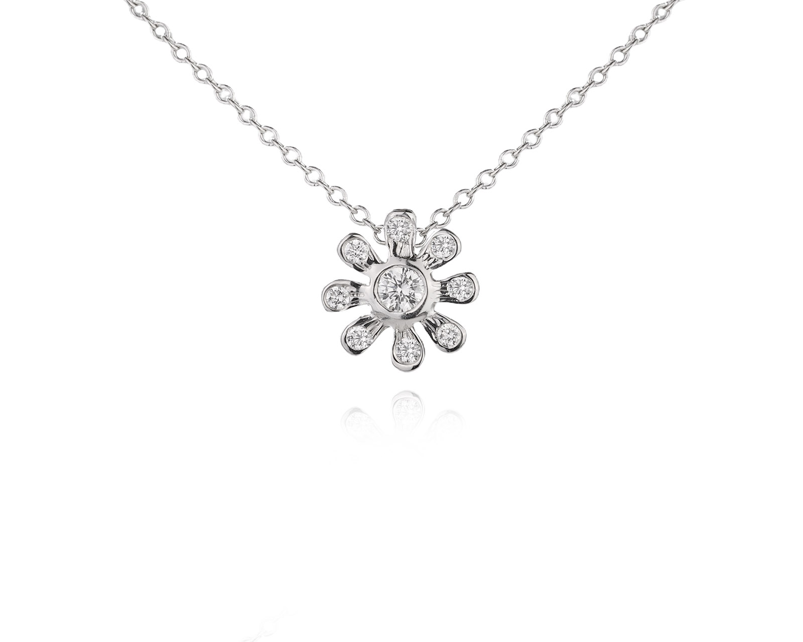 Оригинальное платиновое колье Tiffany&Co Paloma Picasso Daisy 300126/2