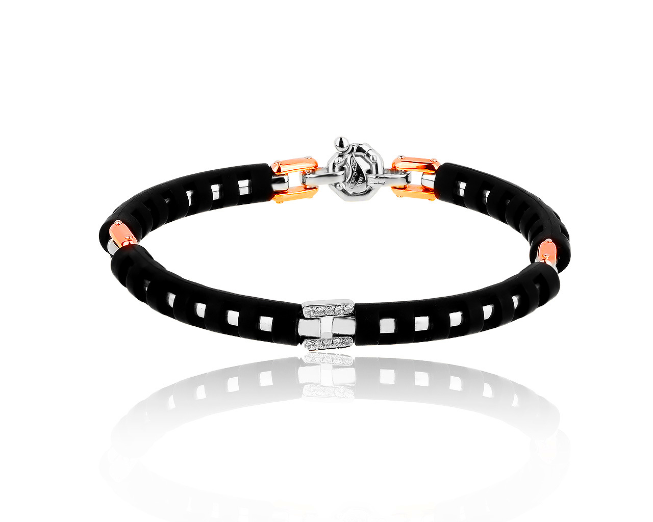 Оригинальный золотой браслет с бриллиантами 0.14ct Baraka 230419/1