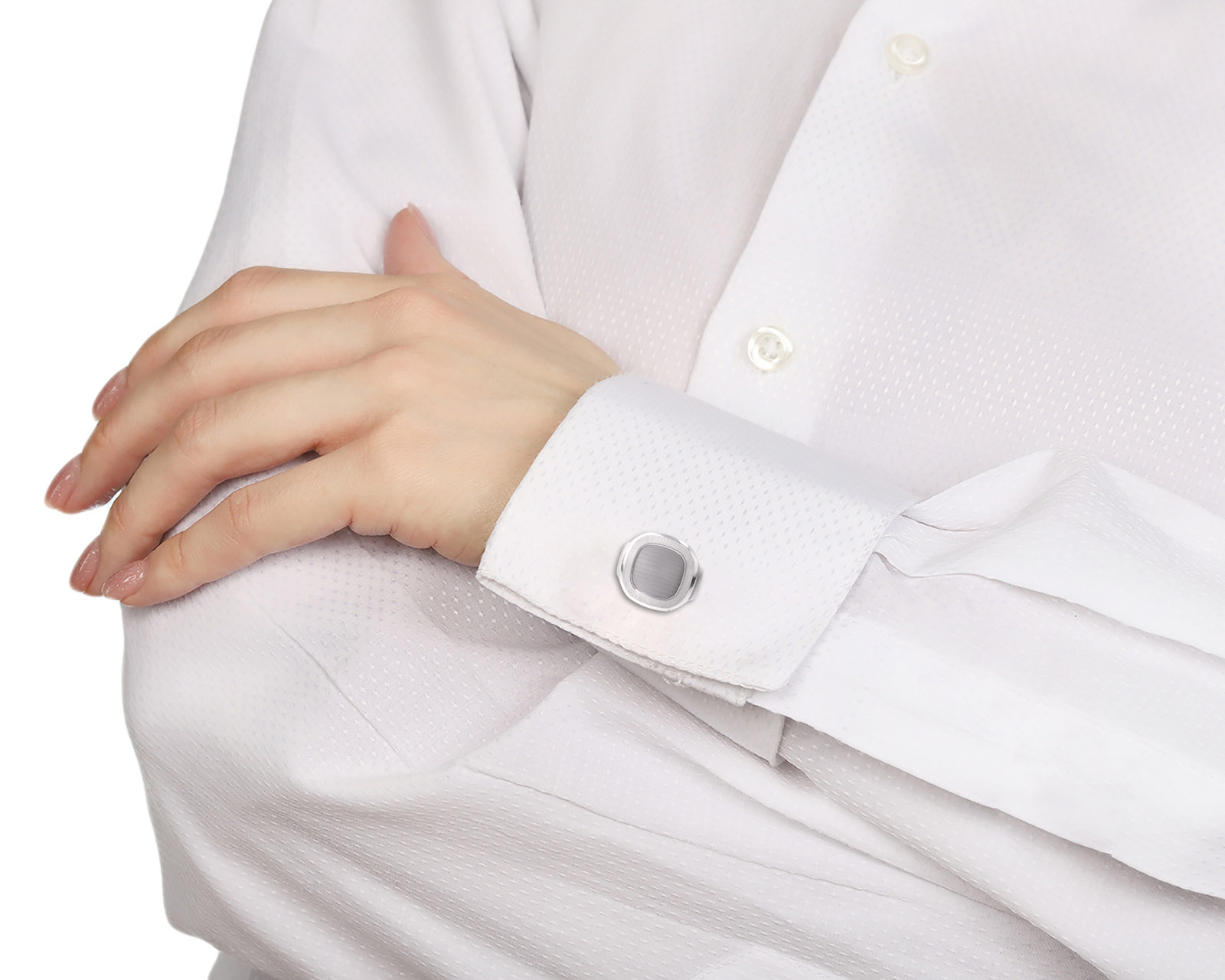 Оригинальные золотые запонки Patek Philippe Nautilus