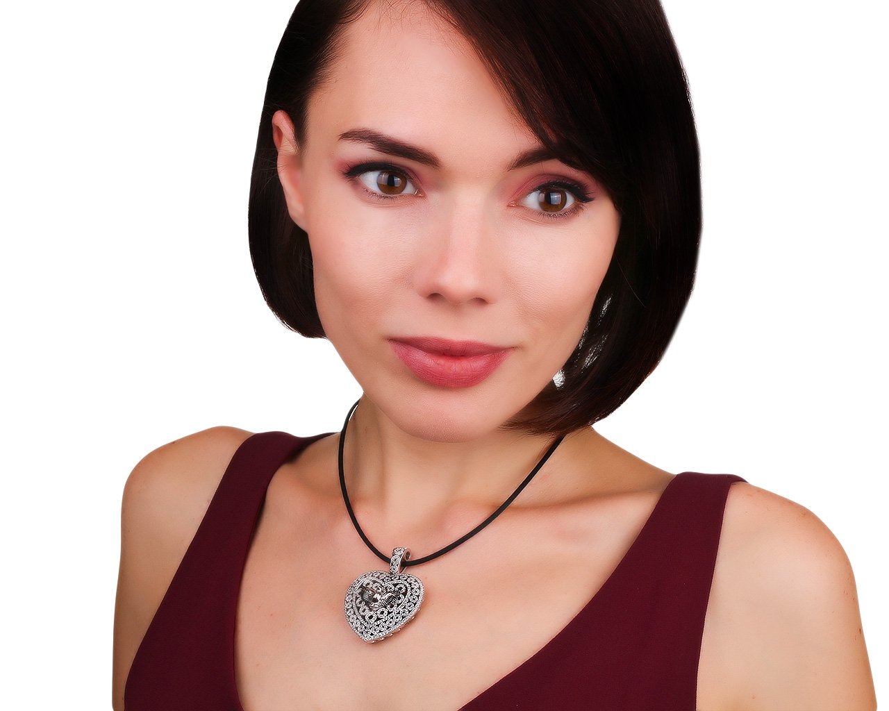 Прелестный золотой кулон с бриллиантами 2.31ct