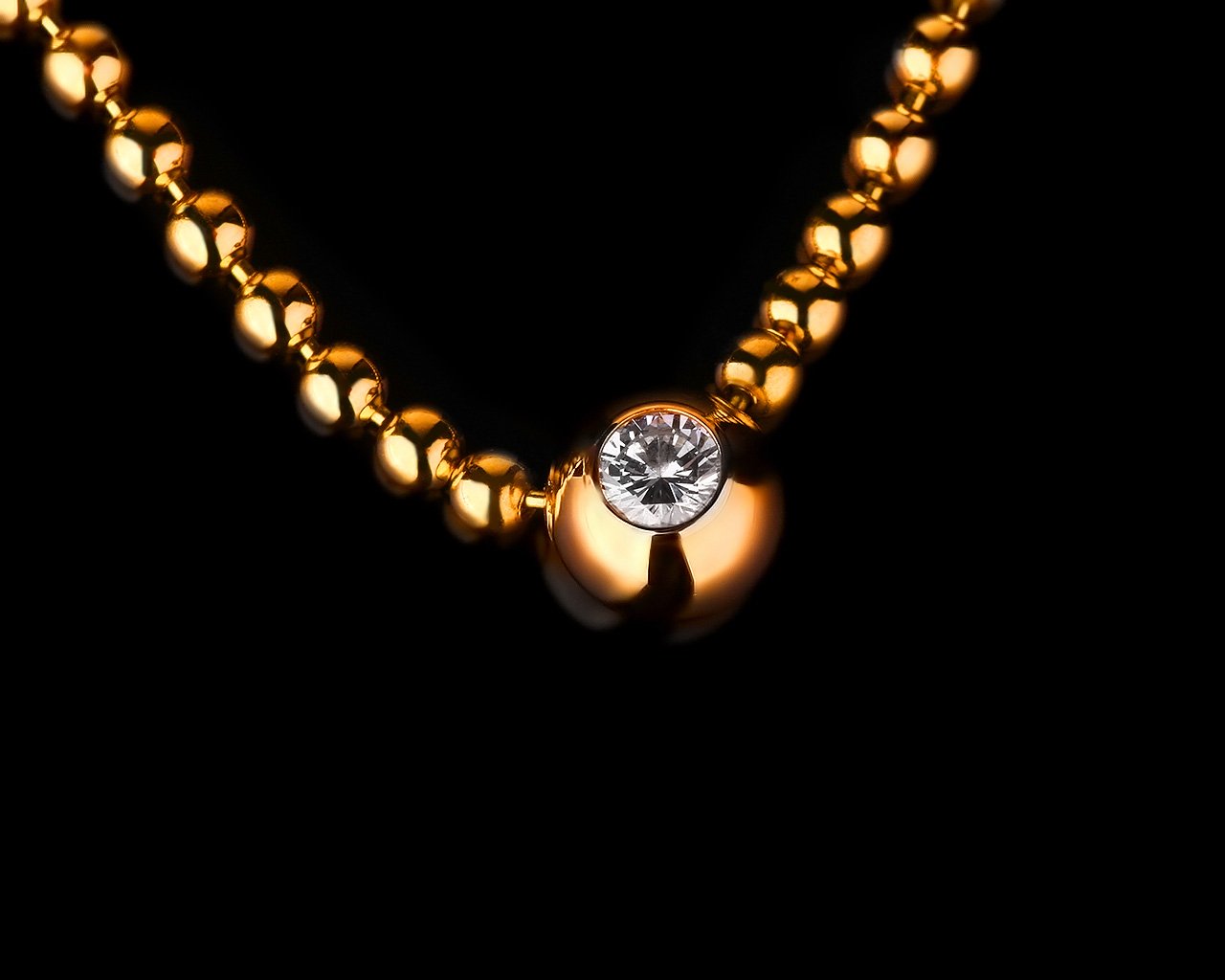 Золотое колье с бриллиантами Cartier Draperie de Decollete 030417/1