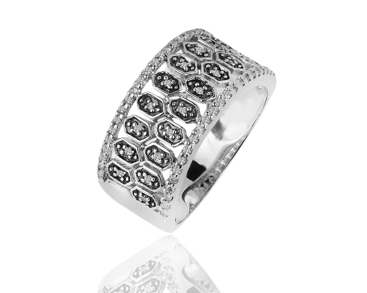 Необычное золотое кольцо с бриллиантами 0.27ct 100519/11 Необычное золотое кольцо с бриллиантами 0.27ct 100519/11