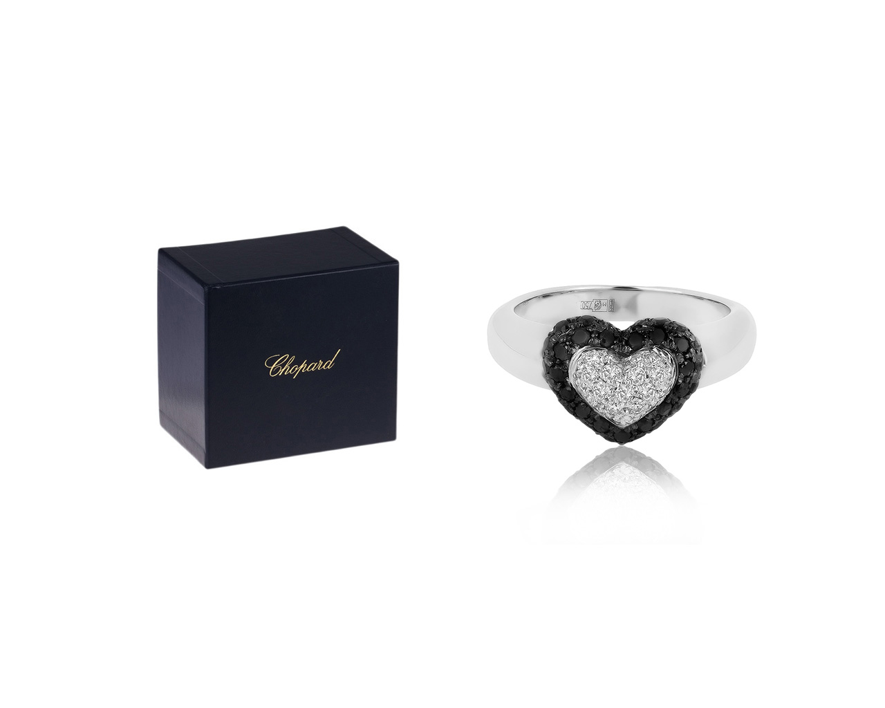 Оригинальное золотое кольцо с бриллиантами 1.12ct Chopard