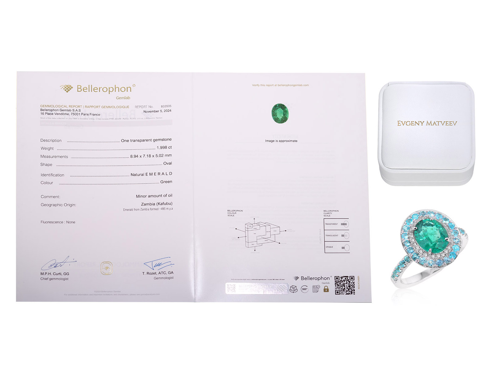 Золотое кольцо с изумрудом Замбия 2.00ct Evgeny Matveev