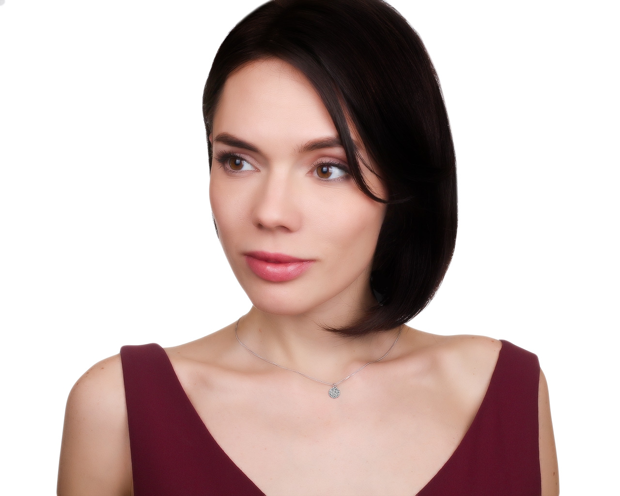 Великолепный золотой кулон с бриллиантами 0.32ct