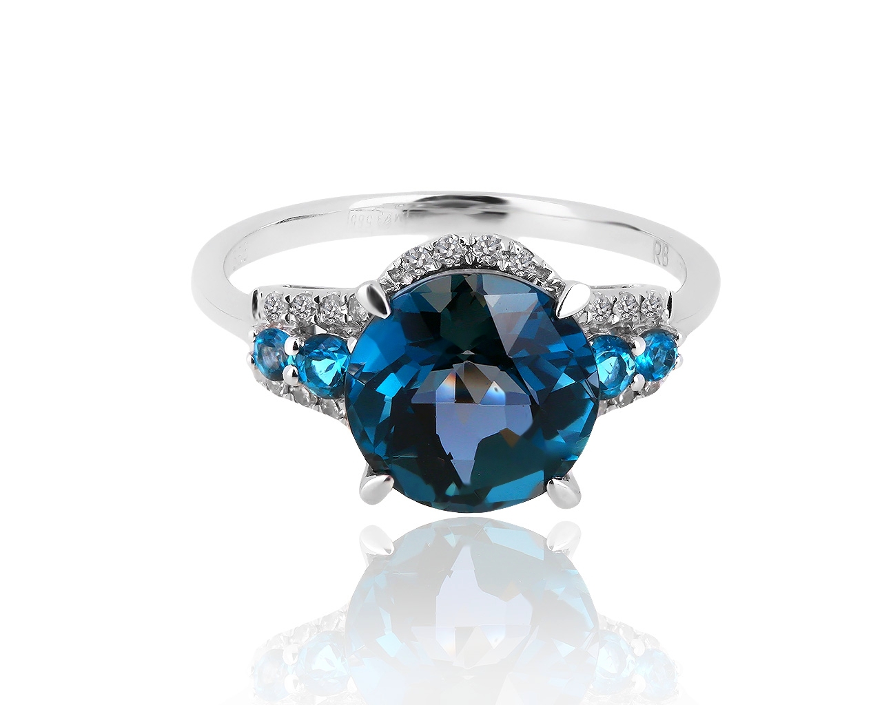 Золотое кольцо с бриллиантами и топазами 3.98ct Roberto Bravo 160519/16 Золотое кольцо с бриллиантами и топазами 3.98ct Roberto Bravo 160519/16