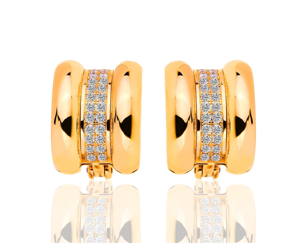 Оригинальные золотые серьги с бриллиантами 0.92ct Chopard La Strada 211218/3