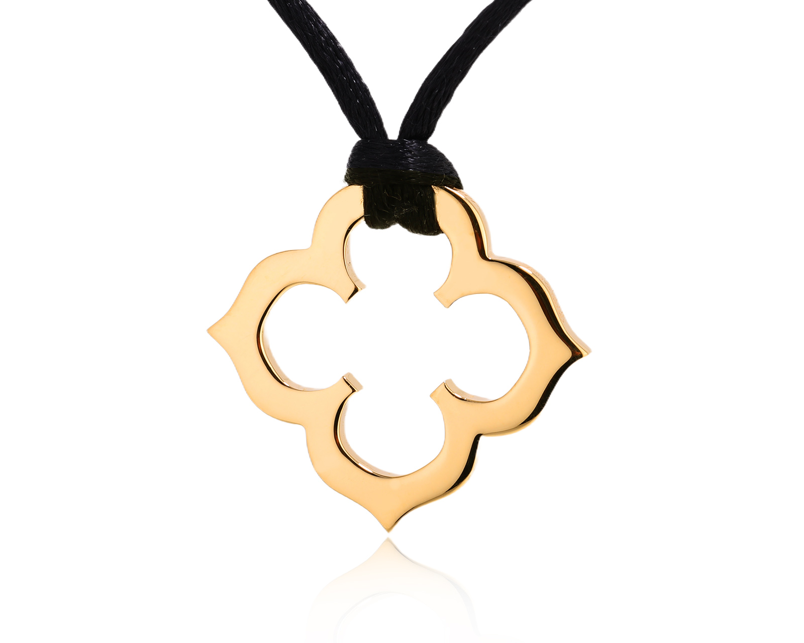 Оригинальный золотой кулон Cartier Clover 100525/1 Оригинальный золотой кулон Cartier Clover 100525/1