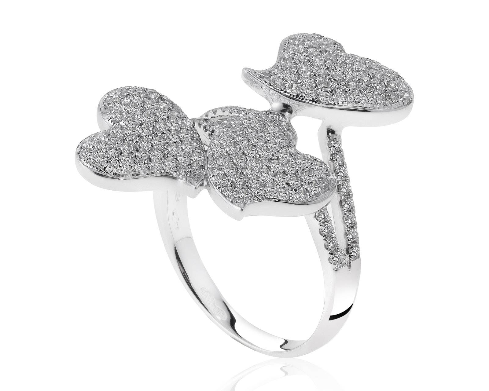 Итальянское золотое кольцо с бриллиантами 1.31ct 070821/5