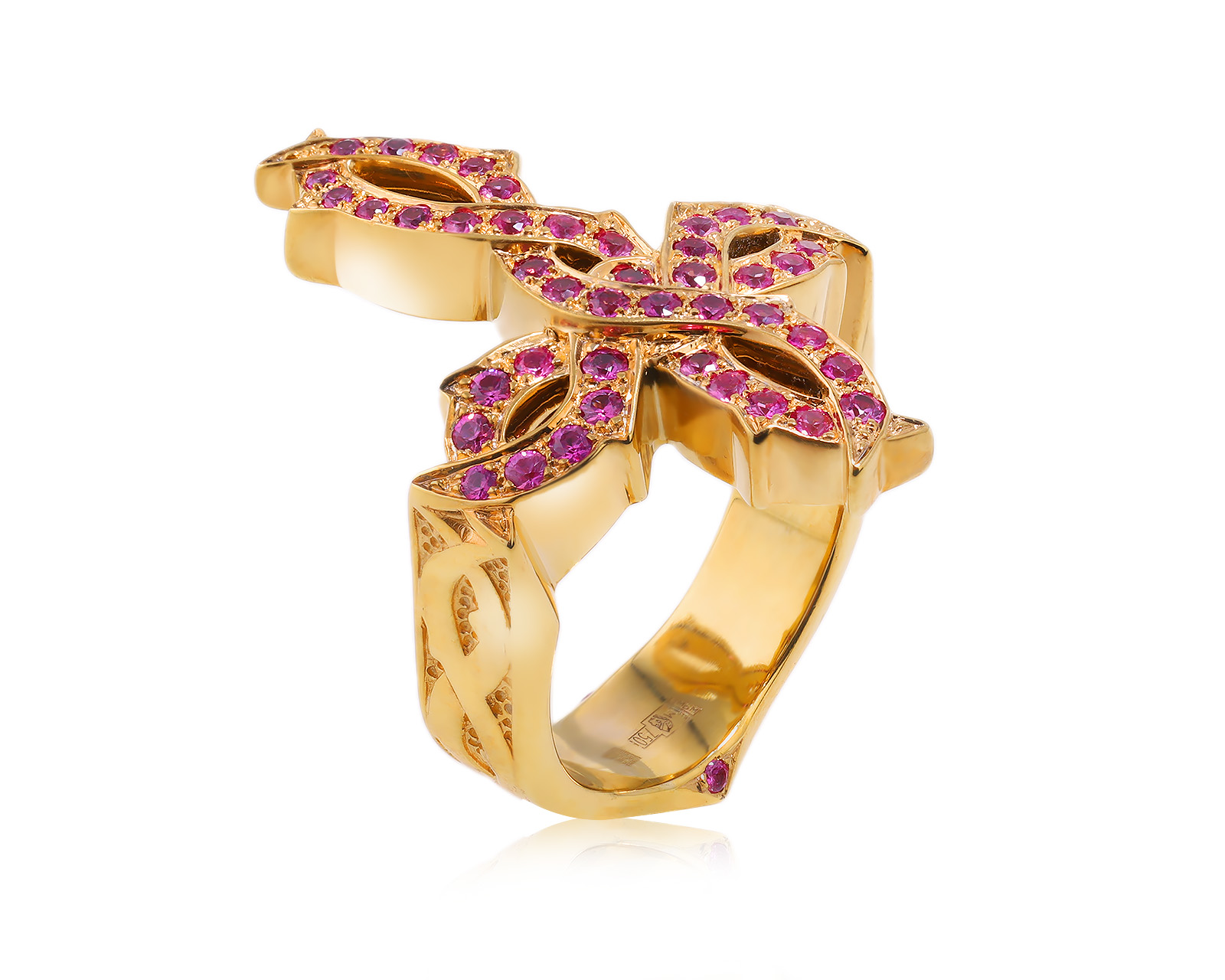 Оригинальное золотое кольцо с сапфирами 0.86ct Stephen Webster 071123/5