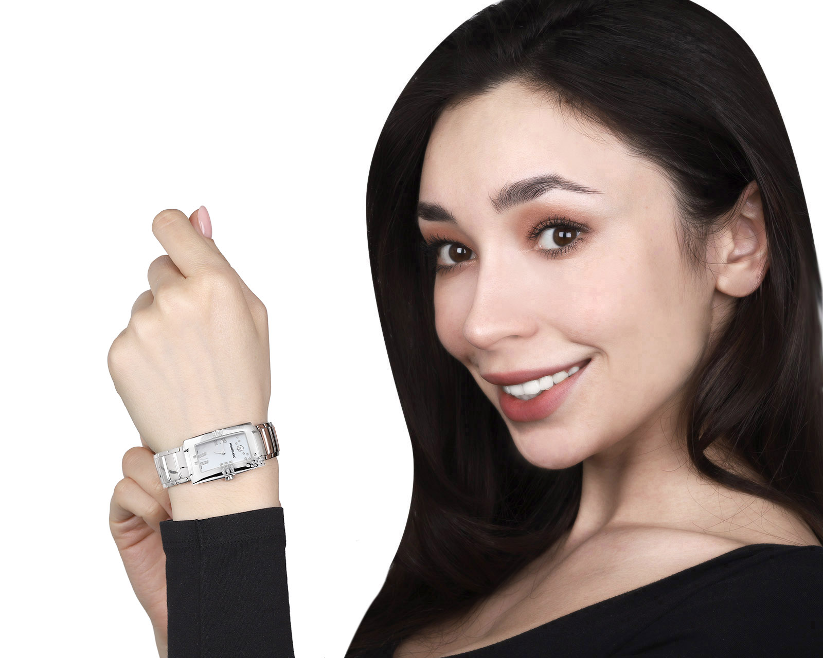 Оригинальные стальные часы Montblanc Profile Lady E