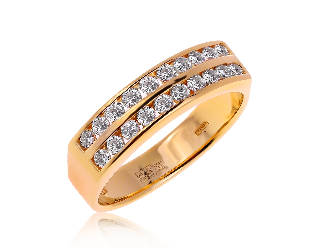 Оригинальное золотое кольцо с бриллиантами 0.50ct Ravenni Oromec 230220/4