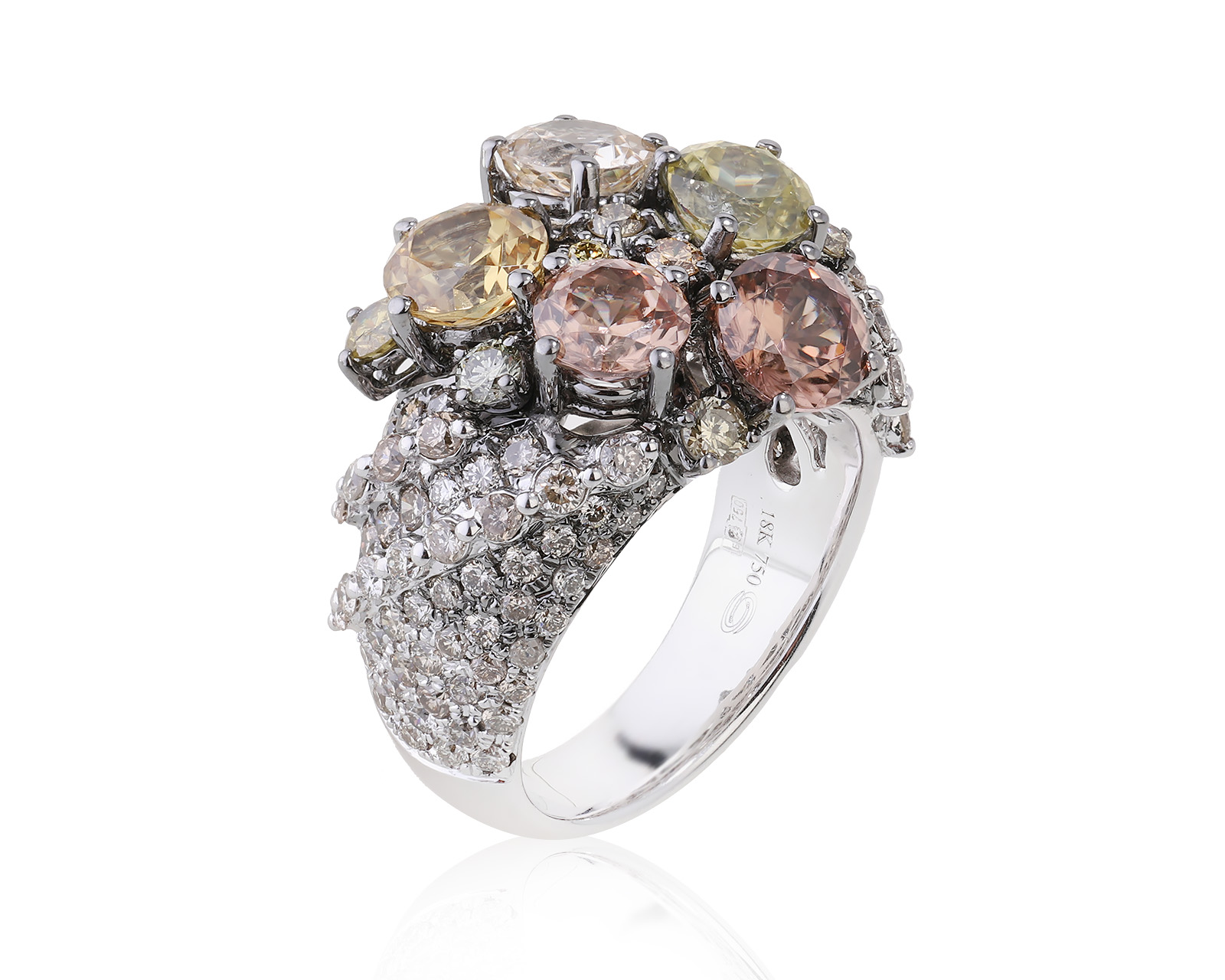 Золотое кольцо с цирконами 5.99ct 280623/5