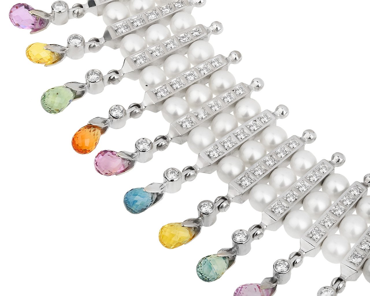 Шикарное золотое колье с бриллиантами 5.32ct 010218/12