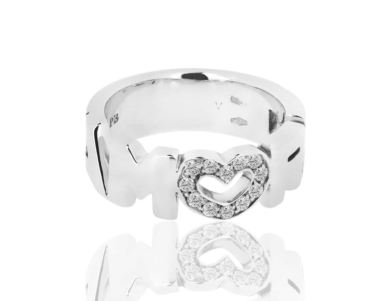 Золотое кольцо с бриллиантами Pasquale Bruni Amore Heart