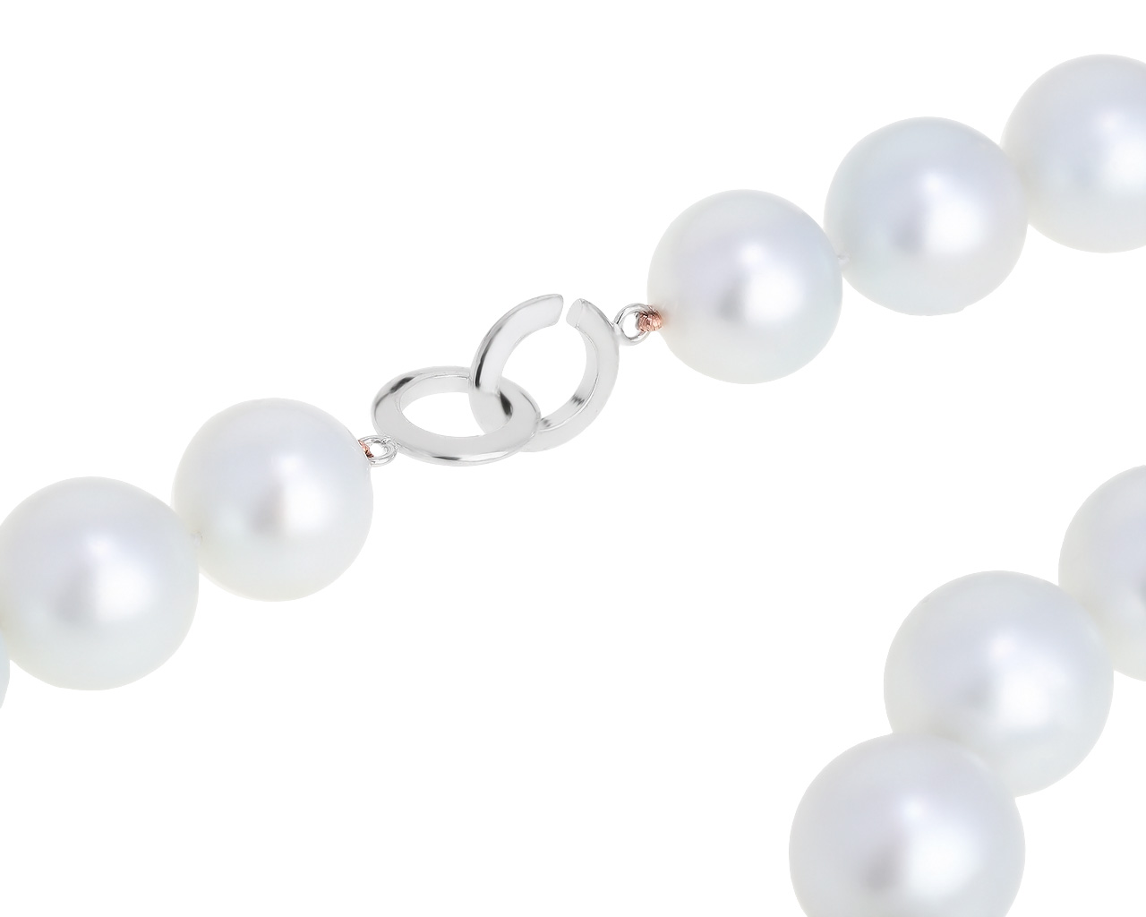 Романтичное золотое ожерелье с жемчугом 14.20-16.70 мм