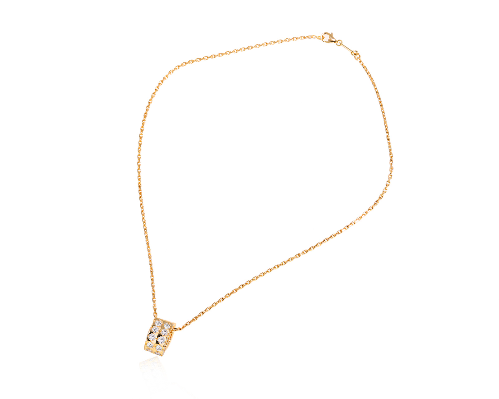 Оригинальный золотой кулон с бриллиантами 1.00ct Boucheron