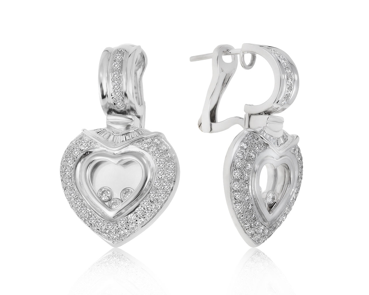 Романтичные золотые серьги с бриллиантами 1.94ct 221020/9