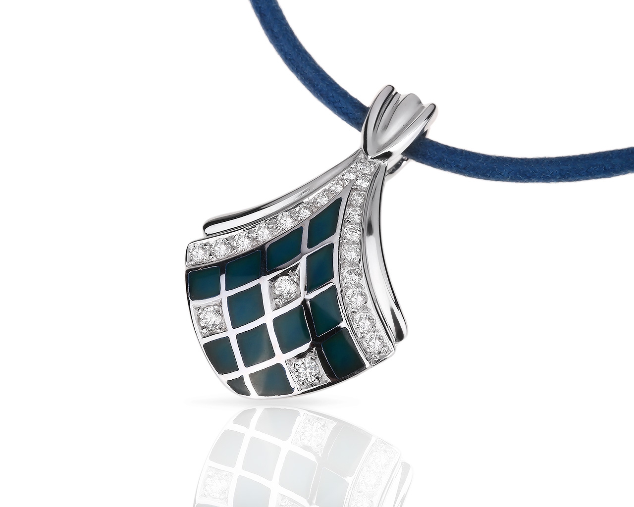 Золотая подвеска с бриллиантами 0.34ct и эмалями Korloff 230318/22