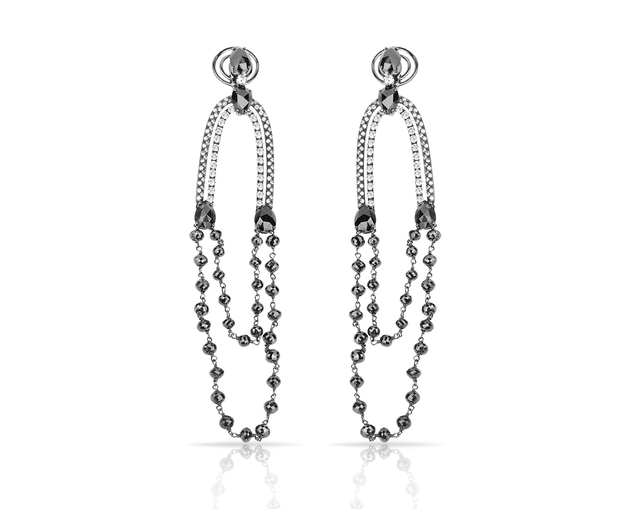 Итальянские золотые серьги с бриллиантами 18.59ct 120318/7