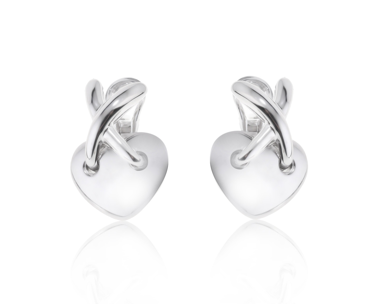 Оригинальные золотые серьги Chaumet Liens Heart