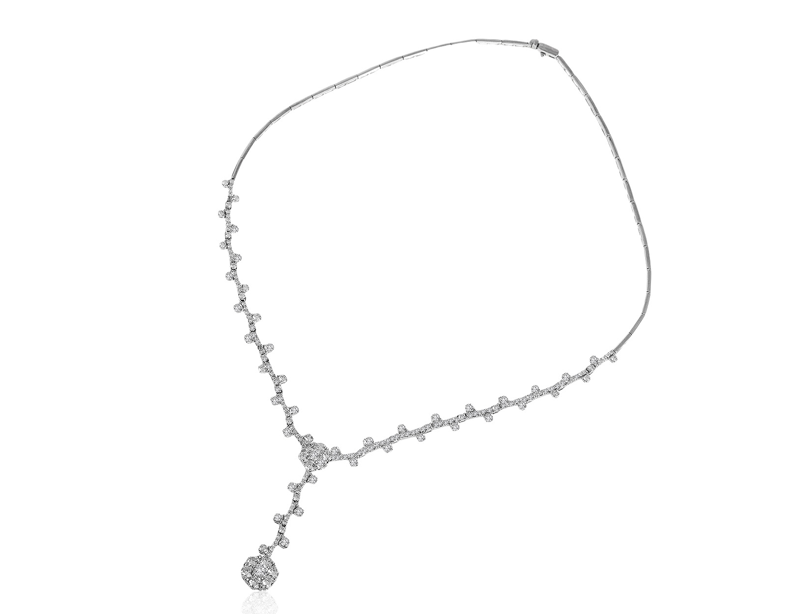 Прекрасное золотое колье с бриллиантами 5.13ct