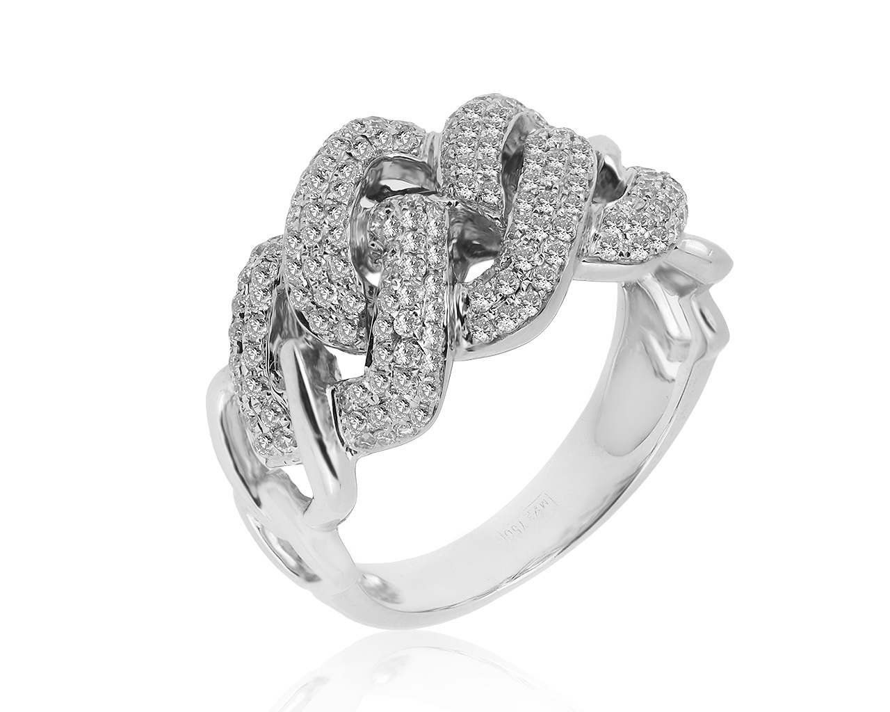 Роскошное золотое кольцо с бриллиантами 0.73ct 020820/5