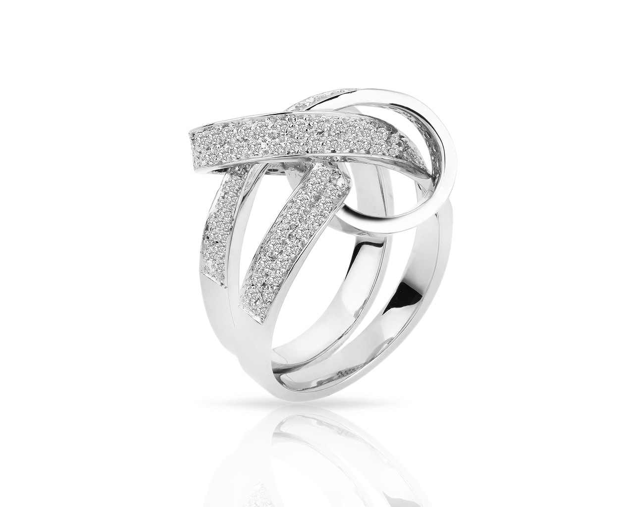 Золотое кольцо с бриллиантами 0.74ct Franco Fontana 260218/10