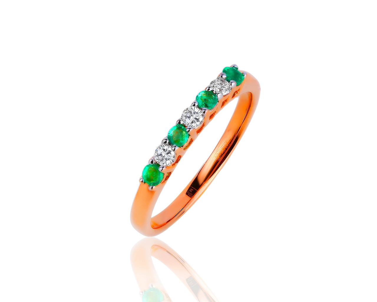 Красивое золотое кольцо с бриллиантами 0.10ct 100418/17 Красивое золотое кольцо с бриллиантами 0.10ct 100418/17