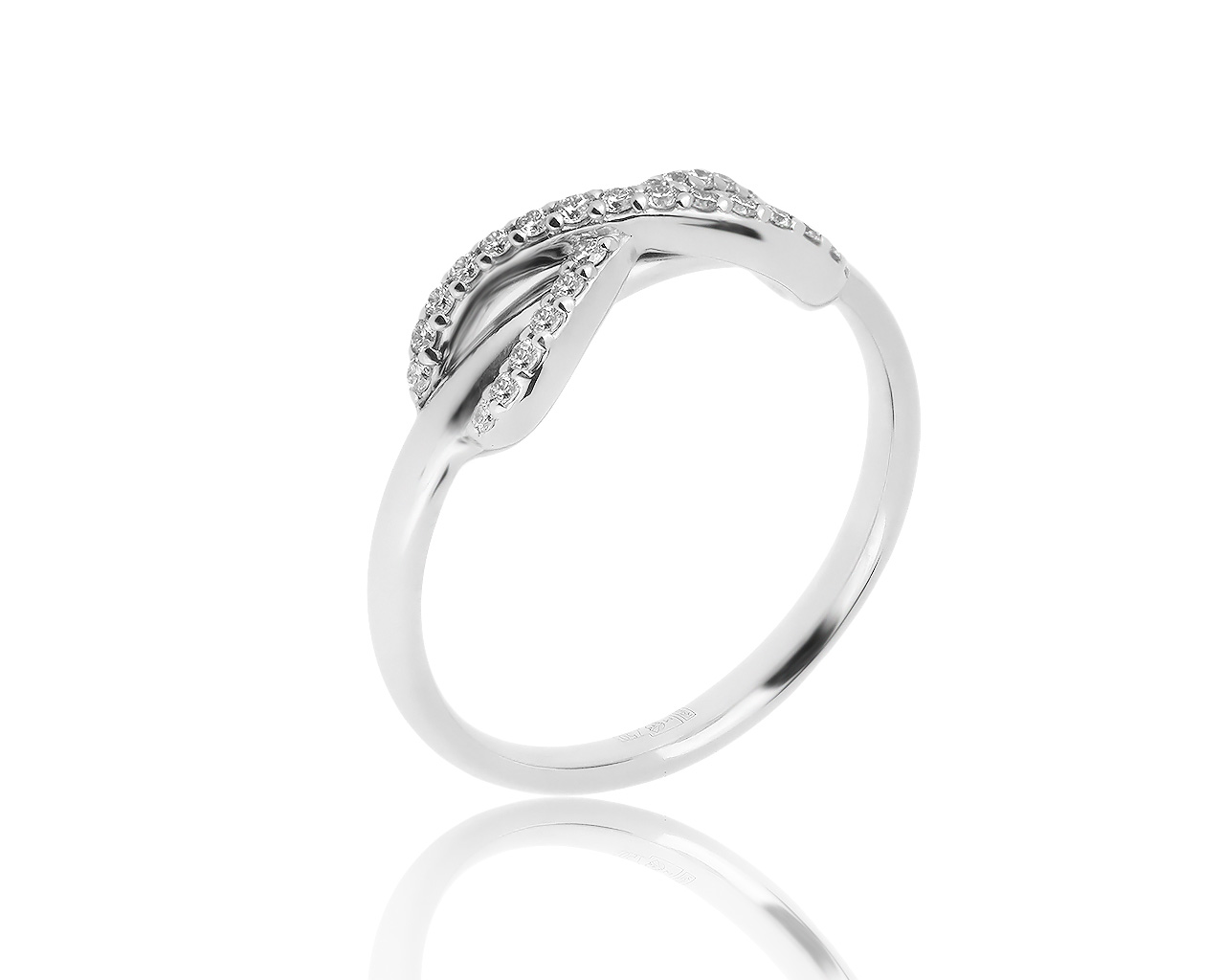 Оригинальное золотое кольцо с бриллиантами 0.13ct Tiffany&Co