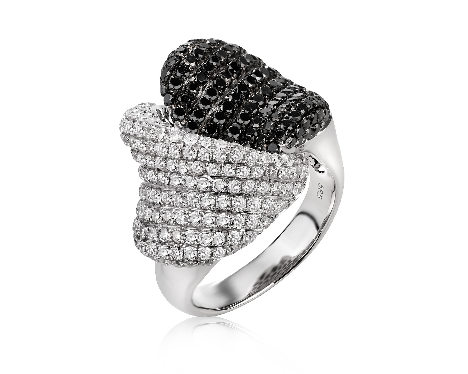 Золотое кольцо с бриллиантами 3.27ct 080626/23