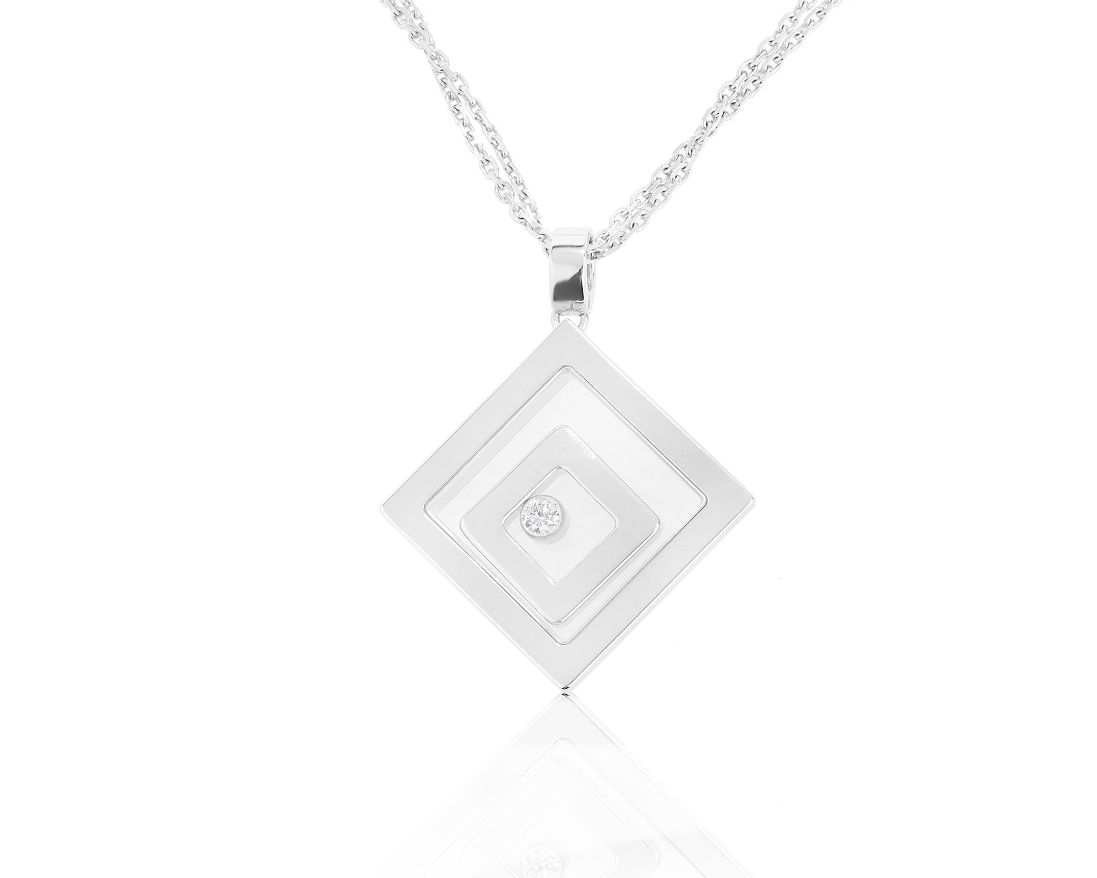 Оригинальный золотой кулон Chopard Happy Spirit