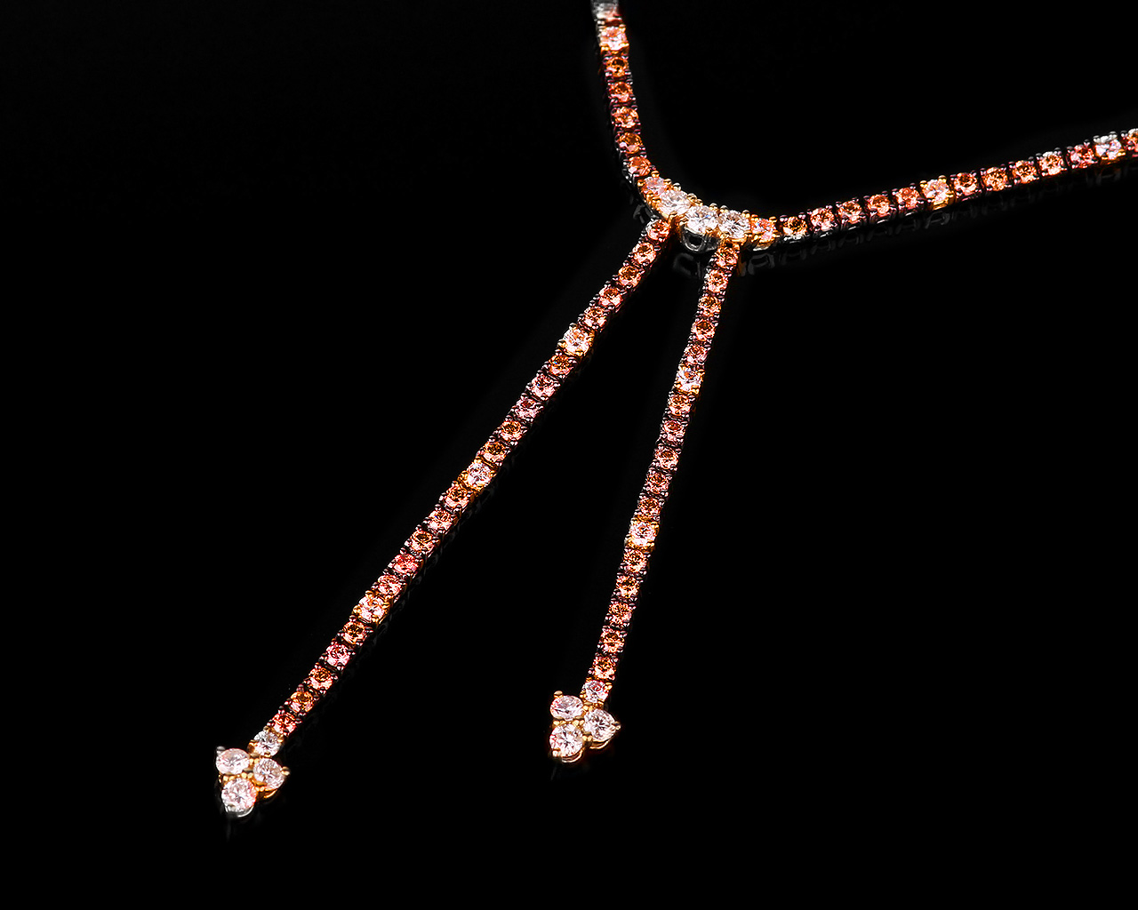 Чудесное золотое колье с бриллиантами 3.52ct 120417/9