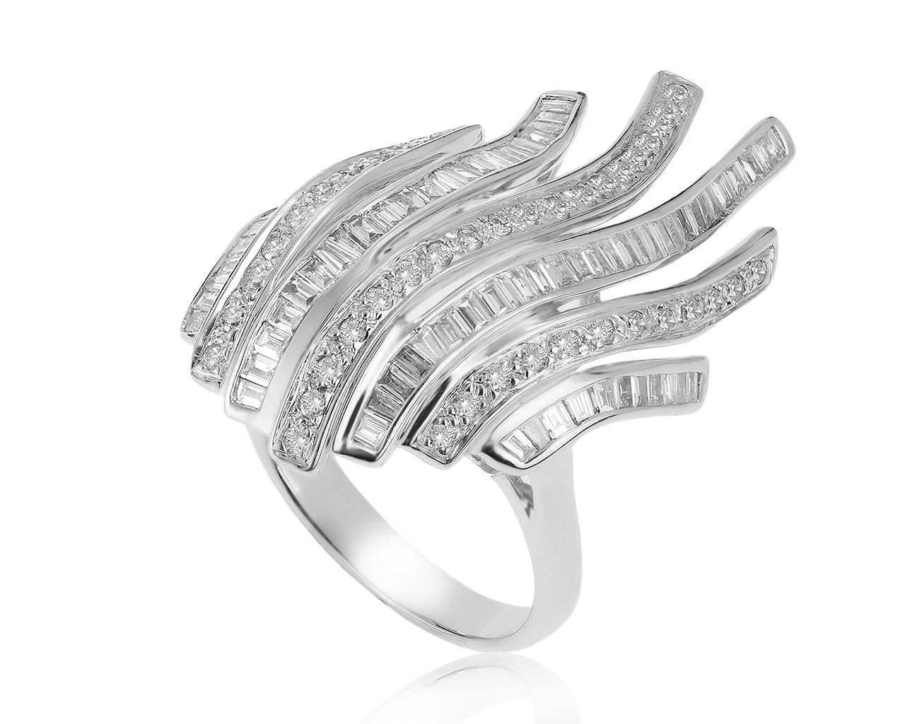 Шикарное золотое кольцо с бриллиантами 1.65ct 310121/2