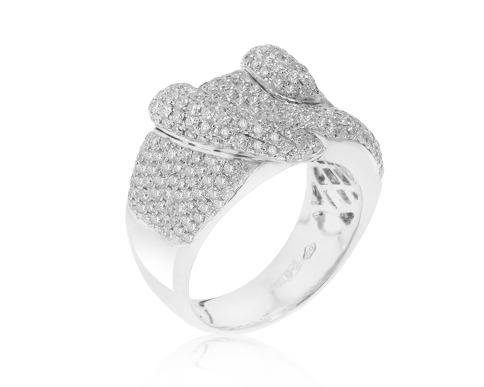 Завораживающее золотое кольцо с бриллиантами 1.70ct 121121/7