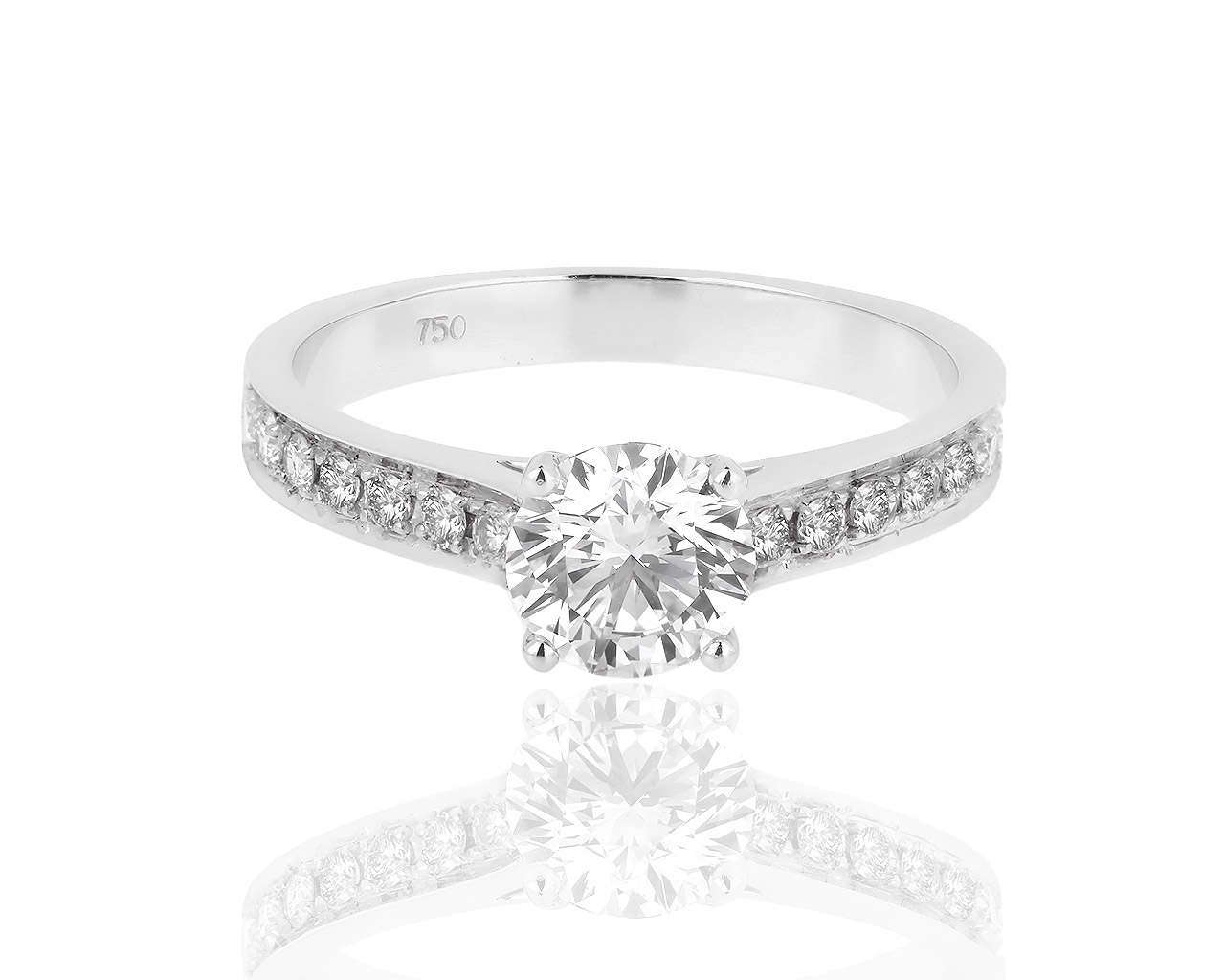 Красивое золотое кольцо с бриллиантами 1.59ct 250818/7