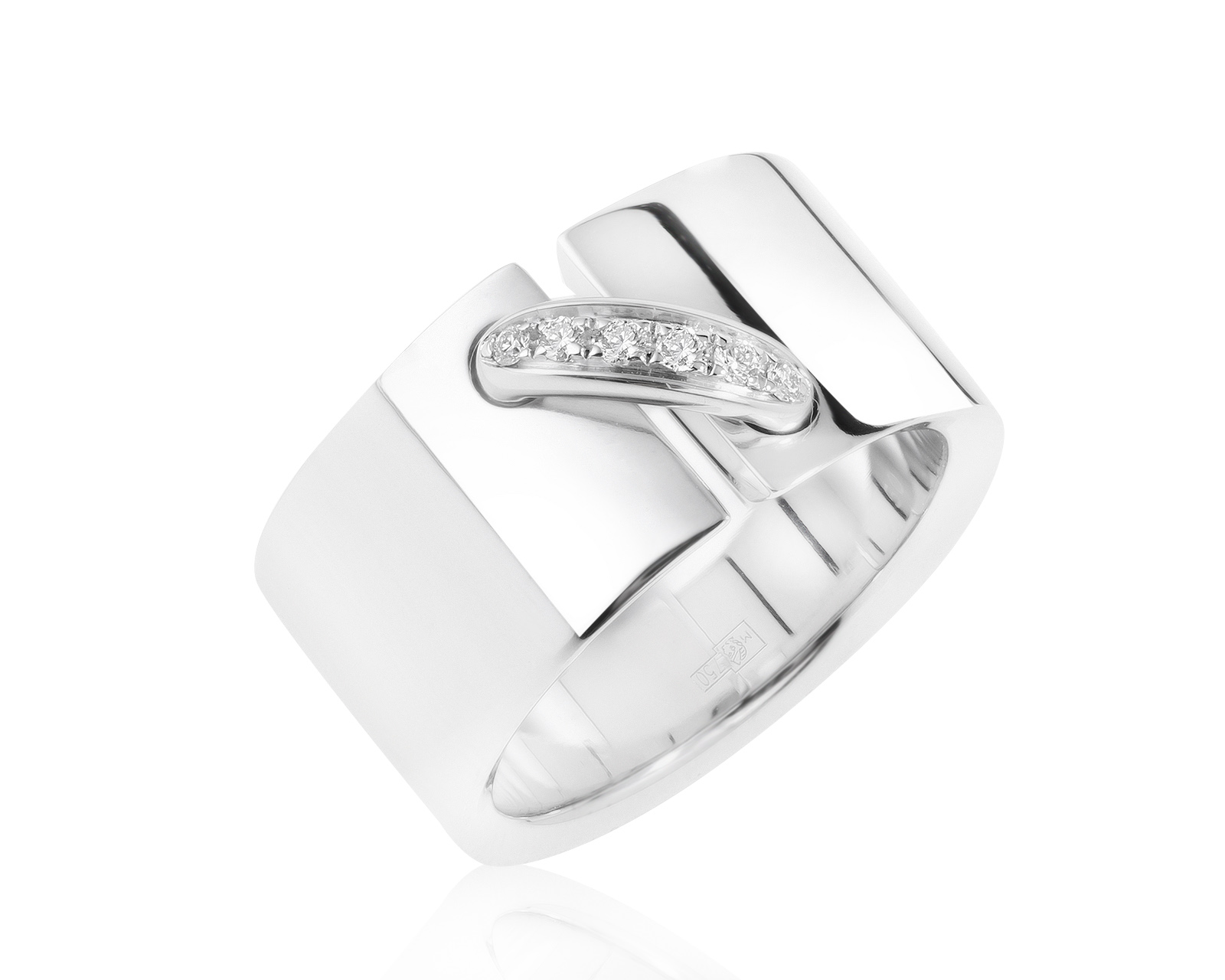 Оригинальное золотое кольцо с бриллиантами 0.05ct Chaumet Liens 271021/6