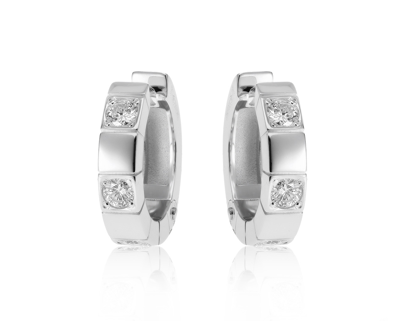 Престижные золотые серьги с бриллиантами 0.63ct 181220/8