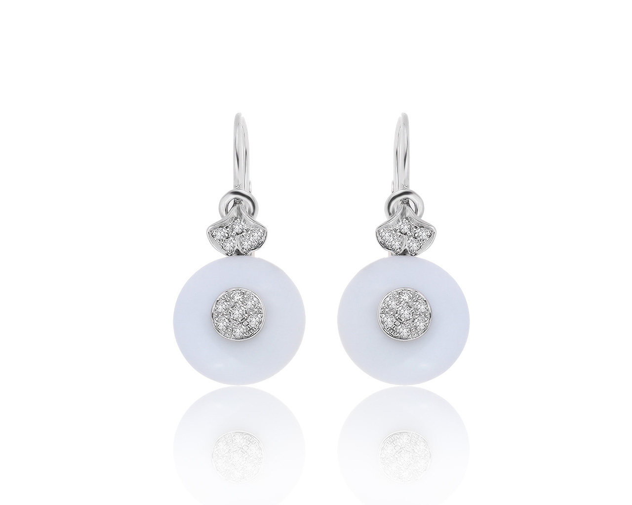 Оригинальные золотые серьги с бриллиантами 0.24ct Carrera y Carrera 140519/3