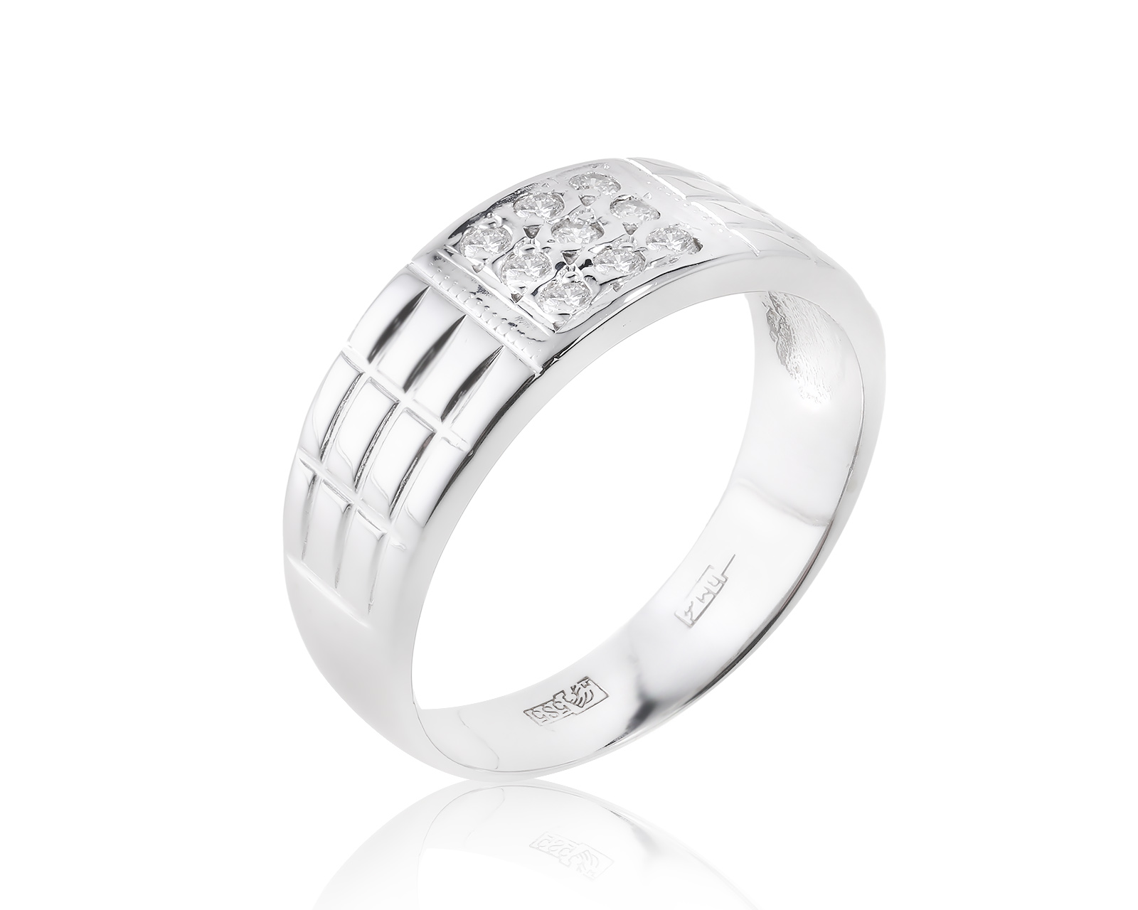 Золотое кольцо с бриллиантами 0.18ct 150623/3 Золотое кольцо с бриллиантами 0.18ct 150623/3