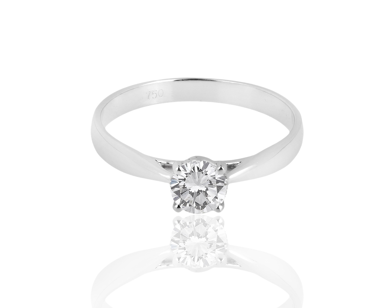 Помолвочное золотое кольцо с бриллиантом 0.55ct 140318/5